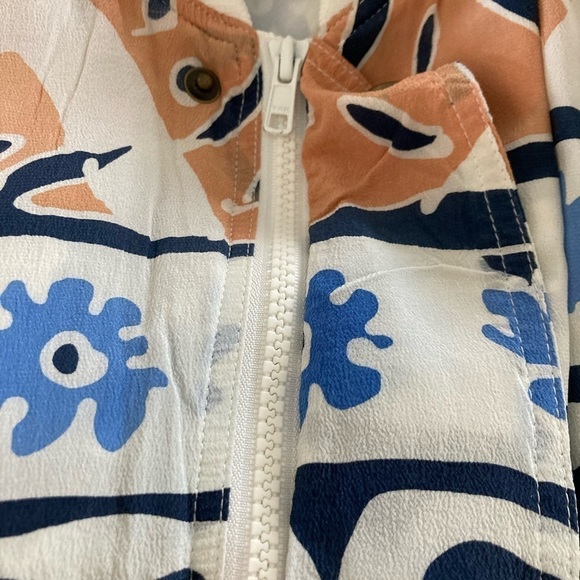 Enrico Uomo Italy Vintage Men’s African Inspired Silk Bomber Jacket 1980’s - Picture 14 of 16